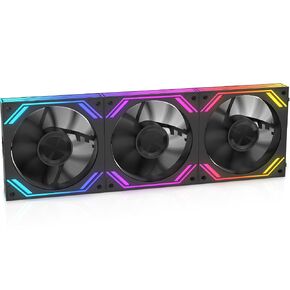 G120Pro 120mm Reverse ARGB Case Fans, 1850RPM 68CFM, 3-Pack in Saudi Arabia