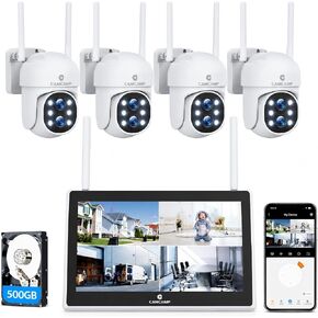 Camcamp Wireless Security Camera,10x Zoom Dual Lens Security Camera Outdoor in Saudi Arabia