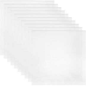 Kisangel 10pcs White Plastic Vinyl Record Outer Sleeves with Adhesive for Protecting Records Suitable for Album Protective Cover in Saudi Arabia