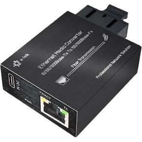 محول الوسائط Elenzk Gigabit SC بطول 20 كم مع منفذ طاقة USB-C in Kuwait