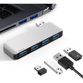 Right Side USB 3.0 Hub, 4-Port Cable-Free USB Splitter for Laptop, Direct-Plug Design, Compatible with MacBook, Laptops, Surface, Flash Drive, HDD and USB More in Kuwait
