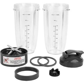 4 Pack Blender Cups & Blade Replacement Set, 32Oz Huge Cup with in Saudi Arabia