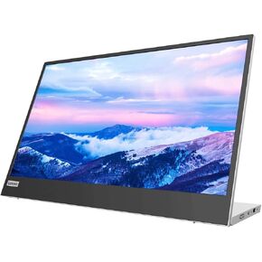 Lenovo L15 Portable Monitor, 15.6" Display, Full HD Resolution, IPS Panel, 250 nits Brightness, 60Hz Refresh Rate, USB-C Ports, Height-Adjustable Stand, Flicker-Free Technology, Grey in Kuwait