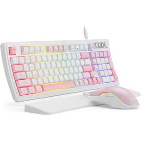 SABLUTE Gaming Keyboard and Mouse, Quiet Membrane with RGB Backlit in Kuwait
