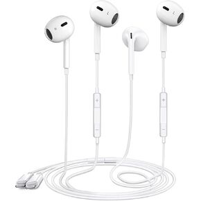 2 حزمة من سماعات الرأس السلكية USB C لسماعات الأذن iPhone 17/16/15 Pro Max in Kuwait