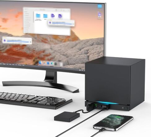 4-in-1 Expansion Dock for Steam Machine Compatible with PS5 Console Docking Station USB 3.0 Hub Dock Accessories (Black,1pcs) in Kuwait