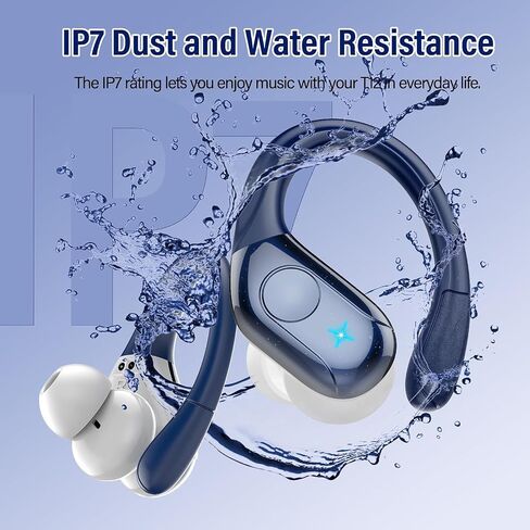 75H Sports Wireless Earbuds Bluetooth 5.4 Headphones Stereo, Dark Blue in Kuwait