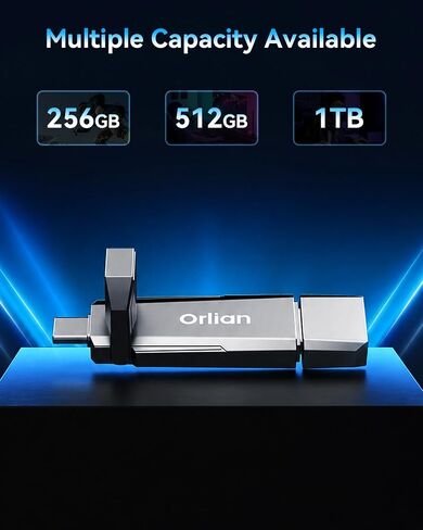 128GB USB C Solid State Flash Drive Up to1000MB/s USB 3.2 Gen 2 Dual USB Flash Drive Type C + USB A Solid State Thumb Drive in Kuwait