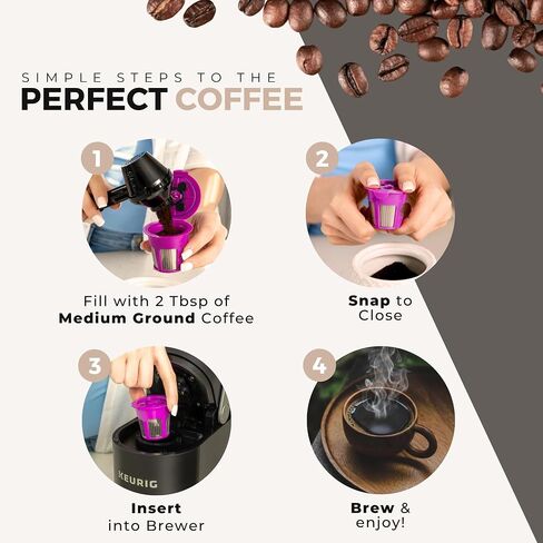 Perfect Pod Universal Café Flow Reusable K-Cup Coffee Filter for Keurig in Kuwait