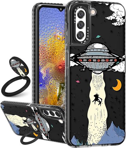 حافظة Toycamp لهاتف Samsung Galaxy Z Flip 5 مع حامل حلقي، حافظة هاتف بتصميم الفهد اللطيف بتصميم حيوان الفهد العتيق مصممة مضادة للصدمات لهاتف z flip 5 للنساء والبنات والأولاد والمراهقين والأطفال in Kuwait