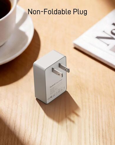 Nekmit Flat USB C Wall Charger Block, 40W Slim USB C Wall Plug Power Adapter, One Port PPS Fast USB Charger for iPhone 17/16 and More Series, MacBook Air, iPad(Non-Foldable Plug) in Saudi Arabia