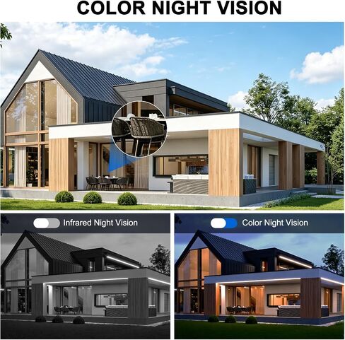4K Triple Lens Solar Security Cameras Wireless Outdoor, 360° Pan/Tilt in Saudi Arabia