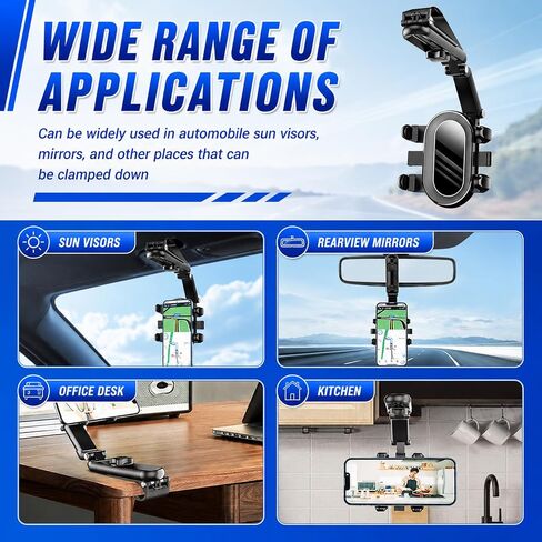 2026 New Sun Visor Phone Holder,1080° Adjustable Car Visor Phone Mount in Saudi Arabia