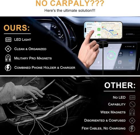 Magnetic Phone Holder for Car ,Magsafe Car Mount Charger for iPhone 17 16 Pro Max 17Air 16e 15 15Pro 14 Plus Mag Safe iPhone Car Mount for Magnet Holders for Your Car Accessories Wireless Charging in Saudi Arabia