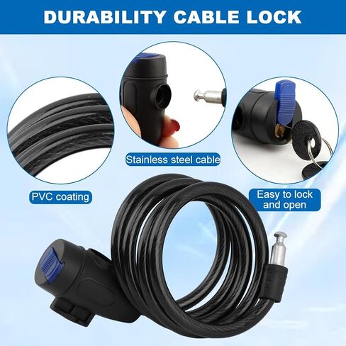 2PCS Cooler Lock Bracket Cooler Tie Down Kit with Security Cable Lock, Stainless Steel Ice Chest Bracket Security Kit 3.6FT Coolers Padlock ﻿ in Saudi Arabia