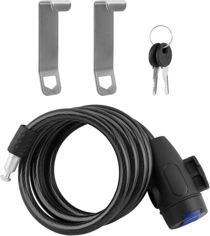 2PCS Cooler Lock Bracket Cooler Tie Down Kit with Security Cable Lock, Stainless Steel Ice Chest Bracket Security Kit 3.6FT Coolers Padlock ﻿ in Saudi Arabia