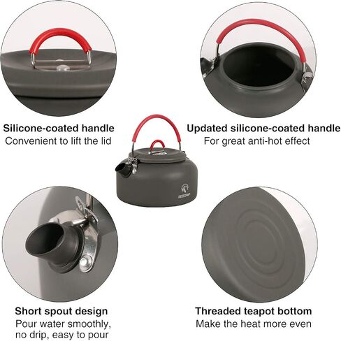 REDCAMP 0.8L Lightweight Tiny Camping Kettle for Outdoor Tea & Coffee Pot in Saudi Arabia