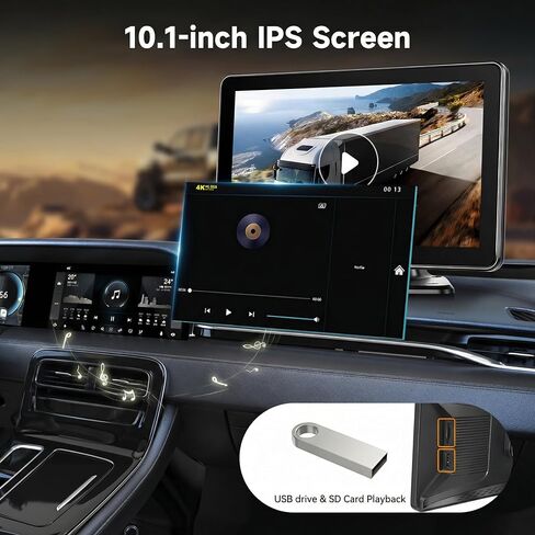 4 Channel 10.1 Inch Backup Camera Systerm for RV, Blind Spot Detection Touch Screen Backup Camera for Trucks, Pickups, Cars, Trailer, Stable, Courtyard, Garage, Farm with 4 Wired Cameras in Saudi Arabia