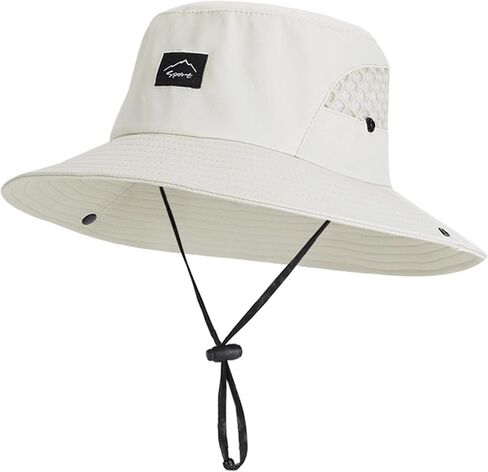 Fishing Hat for Men Women, UPF50 + Wide Brim Mesh Sun Hat, UV Protection Hiking Beach Summer Bucket Hats in Saudi Arabia