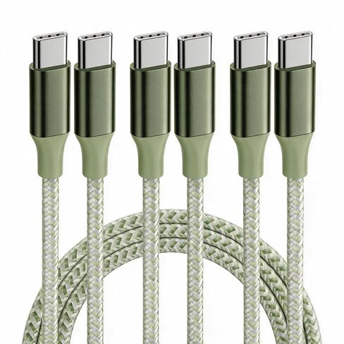 KYEHD USB C Cable，3 Pack 10FT 60W Fast Charging USB C to USB C Cable, Durable Type C Charger Cable for iPhone 17/16/15/iPad MacBook CarPlay and More in Kuwait