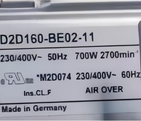 D2D160-DE02-11 230/400V 5.34/6.9A 700W 2700RPM Cooli ng Fan 190mm in Kuwait