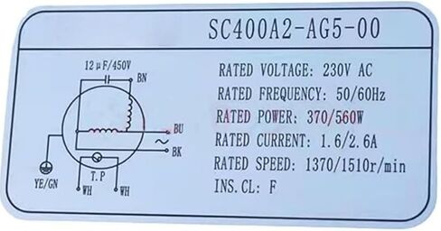 SC400A2-AG5-00 230V 1.6/2.6A 370/560W 1370/1510RPM Cooling Fan 400mm in Kuwait