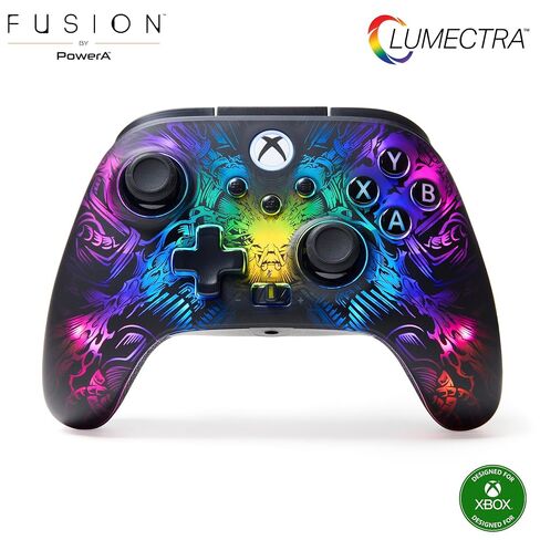 PowerA FUSION Pro Wireless Controller for Xbox Series X|S with Lumectra, RGB lighting, hidden design, adjustable height thumbsticks, Hall Effect modules, pro gaming controller, low latency wireless, mappable buttons, works with Xbox One and Windows 10/11 in Kuwait