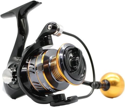 HM Spinning Reel for Saltwater 5.2:1 Gear Ratio Spinning Reel 1000/3000/4000/5000/6000/7000 Lightweight Carrete de Pesca Stainless Steel Ball Bearings Up to 17.6 Lbs Drag Nylon Aluminum in Saudi Arabia