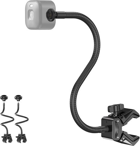 Camera Mount for Blink Outdoor 4/Outdoor 2K+/Mini/Mini 2K+ /Blink XT3 (3rd Gen) /XT2 /XT,Gooseneck Clamp Mount 1/4"-20 Screw with Adapters for Handlebar,Cross Bar,Shelf,Tabletop,Tub-2 Pack Black in Kuwait