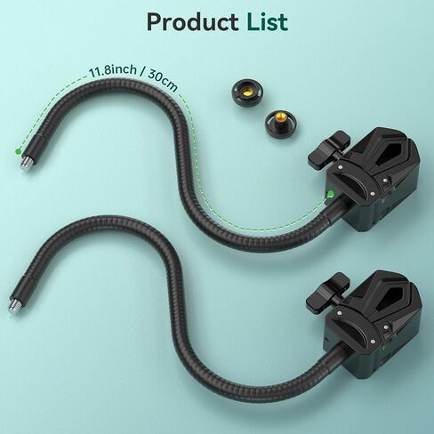 Camera Mount for Blink Outdoor 4/Outdoor 2K+/Mini/Mini 2K+ /Blink XT3 (3rd Gen) /XT2 /XT,Gooseneck Clamp Mount 1/4"-20 Screw with Adapters for Handlebar,Cross Bar,Shelf,Tabletop,Tub-2 Pack Black in Kuwait