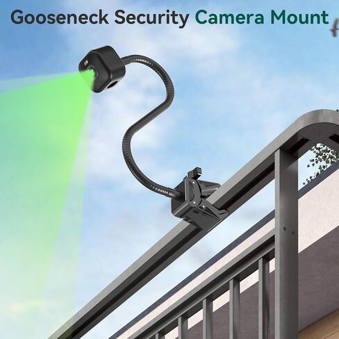 Camera Mount for Blink Outdoor 4/Outdoor 2K+/Mini/Mini 2K+ /Blink XT3 (3rd Gen) /XT2 /XT,Gooseneck Clamp Mount 1/4"-20 Screw with Adapters for Handlebar,Cross Bar,Shelf,Tabletop,Tub-2 Pack Black in Kuwait