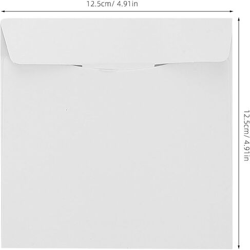 30pcs White Paper CD and DVD Sleeves for Disc Protection and Space Saving, Small Square Media Storage Sleeves for Music Studios and Travel, Sleek Design Paper Storage Envelopes in Kuwait