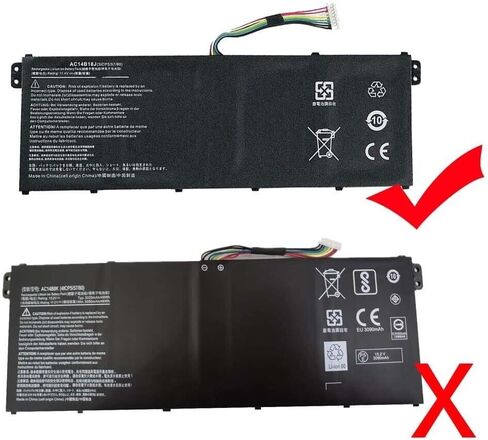 Replacement Battery Compatible with AC14B18J AC14B13J Aspire E3-111 E3-112 E3-112M TravelMate B115-M B115-MP Chromebook 11 CB3-111 in Kuwait