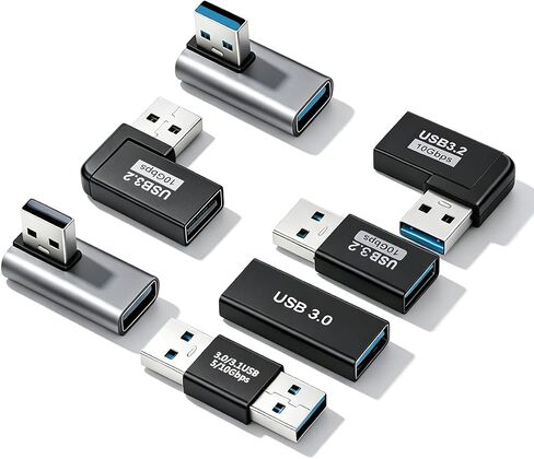 90 Degree USB A Male to USB C Male Adapter in Saudi Arabia