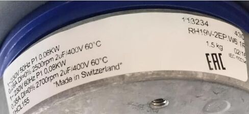 RH19V-2EP.W6.1R 230V 0.26/0.35A .06/0.08W 2500/2700RPM مروحة تبريد 190 مم in Kuwait