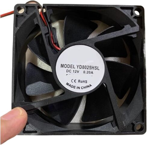 YD0825HSL 8025 DC12V 24V 0.15 / 0.3 / 0.2 / 25A مروحة تبريد عاكسة 8 سم (YD8025HSL 24V 0.25A) in Kuwait