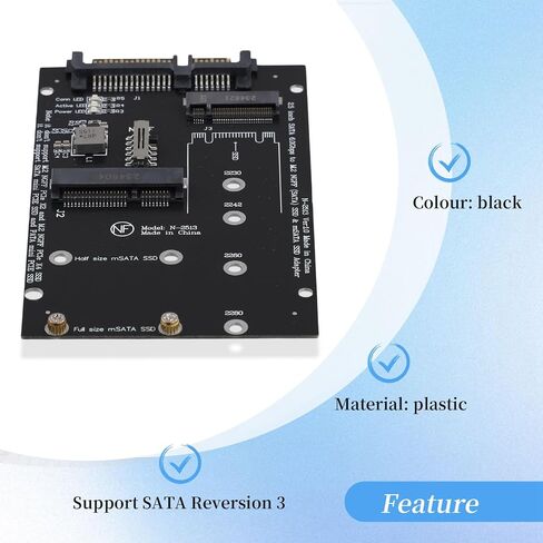 SATA Adapter 2 in 1 Converter for M.2 NGFF/MSATA to 2.5 Inch in Kuwait