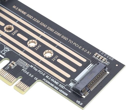 Diyeeni M.2 NVMe to PCIe X4 5.0 Adapter, 32Gbps Speed in Kuwait