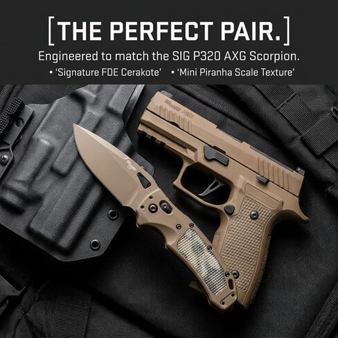 Hogue SIG SAUER K320 AXG Scorpion 3.5" Partially Serrated Drop Point Blade in Kuwait