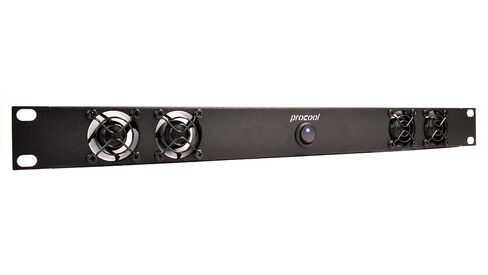 PROCOOL SX2240 / 1U مروحة تثبيت على حامل صامت/تدفق الهواء = مدخل/مسرح منزلي AV خزانة تبريد بث شبكة خادم تسجيل استوديو حامل لوحة مروحة 19 بوصة in Kuwait