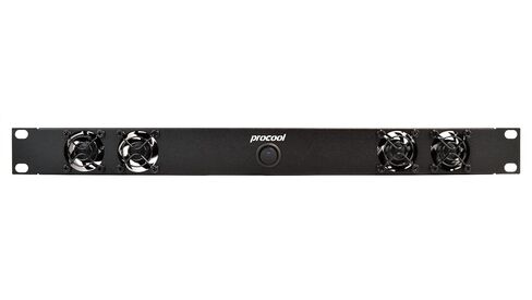 PROCOOL SX2240 / 1U مروحة تثبيت على حامل صامت/تدفق الهواء = مدخل/مسرح منزلي AV خزانة تبريد بث شبكة خادم تسجيل استوديو حامل لوحة مروحة 19 بوصة in Kuwait