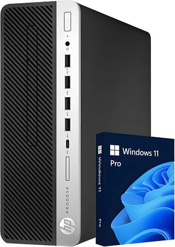 HP ProDesk 600 G4 SFF Home and Business Desktop Intel i5 Processor 6-Core, 16GB DDR4 RAM, 512GB SSD, Intel UHD 630, 2xUSB 3.1, 2 Display Port (DP), Keybaord & Mouse, Win 11 Pro (Renewed) in Kuwait