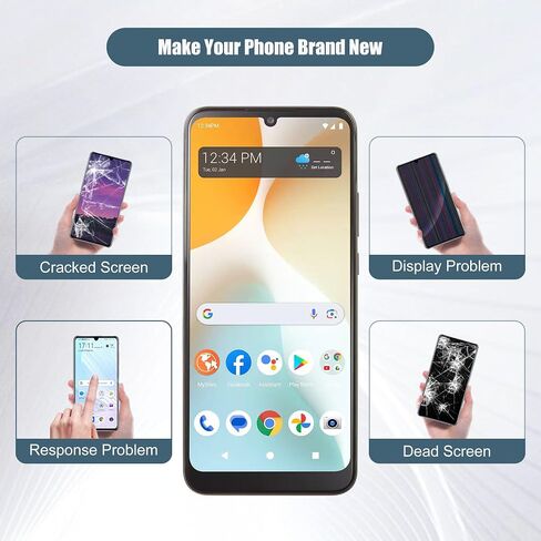 Replacement LCD Display Touch Screen Digitizer Assembly Compatible with BLU View 5 PRO 6.75" with Tools（Black） in Kuwait
