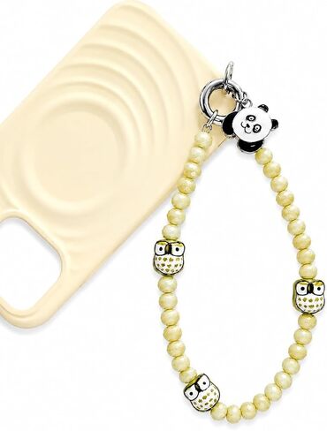 Beaded Phone Wrist Strap, Panda Owl Phone Charm for Women & Girls in Kuwait