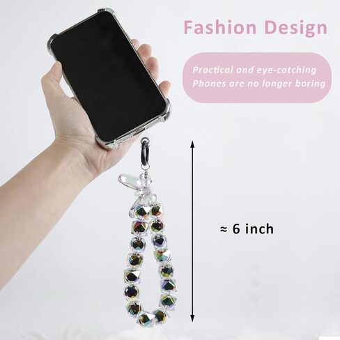 Colorful Beaded Phone Wrist Strap in Saudi Arabia