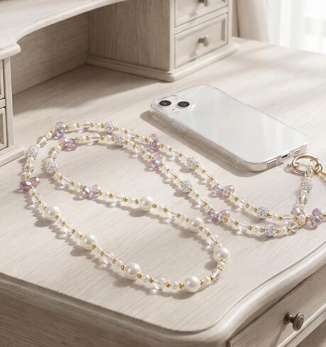 Phone Chain Crossbody, Phone Beaded Lanyard, Phone Jewelry Chain in Saudi Arabia