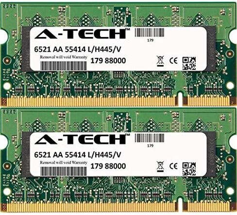 A-Tech 4GB KIT 2 x 2GB for HP Compaq 6000 Notebook HP 6250s 6510b 6515b 6515s 6520s 6530b 6710b 6710s 6715b 6715s 6716s 6720s 6735s 6820s 6910p 7132s SO-DIMM DDR2 PC2-5300 667MHz RAM Memory in Kuwait