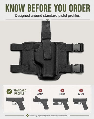 Drop Leg Holster, Molded Nylon Universal Thigh Pistol Holster in Saudi Arabia
