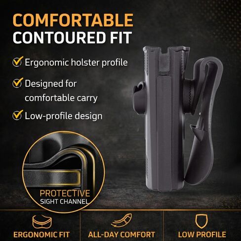 IMI Defense Level 2 Polymer Retention Holster for Beretta PX4 Storm, PX4 Full Size & Compact | Right-Handed Paddle Holster | Adjustable Cant | Compatible with IMI Defense Platforms in Saudi Arabia