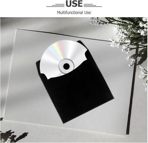 40 Pack Kraft Paper CD DVD Sleeves, 4 Colors with DIY Stickers for Storage in Saudi Arabia